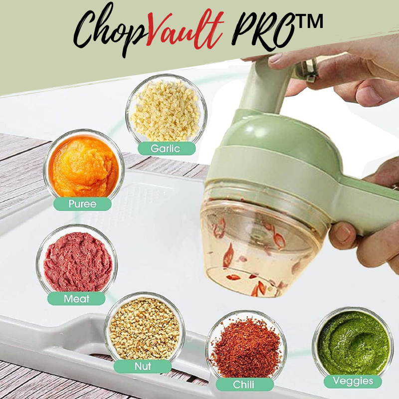 ChopVault Pro™  Multifunctional 4 In 1 Wireless Electric Vegetables C