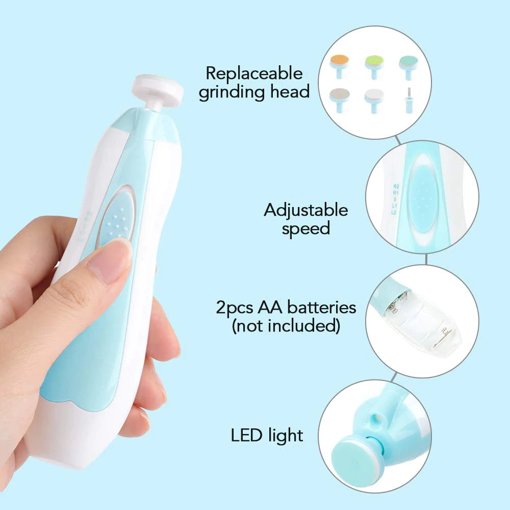 Seemagic Electric Automatic Nail Clippers With Light Trimmer Nail Cutter  Manicure For Baby Adult Children Body Safe Care Tools